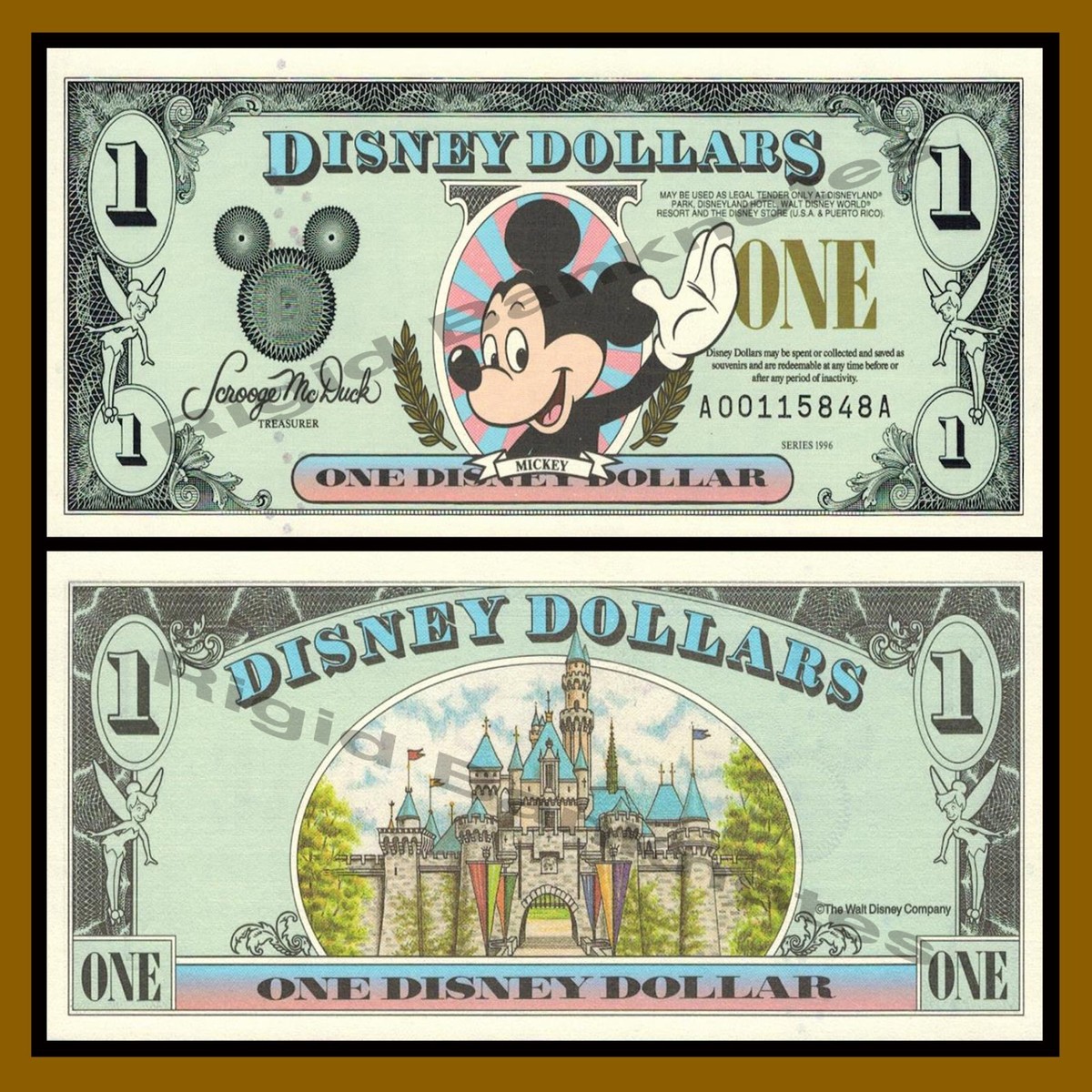 Disney 1 Dollar, 1996 Series 