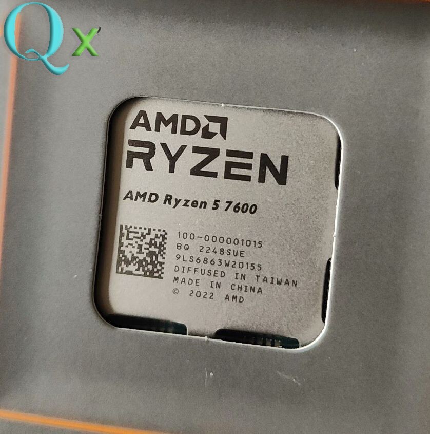 AMD Ryzen 5 7600 R5 7600 AM5 CPU Processor 6-Core 12T 3.8 GHz 65W