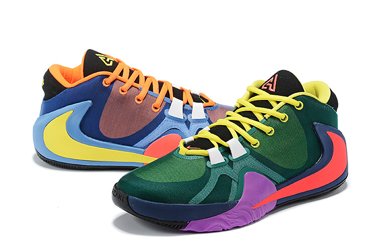 Nike Zoom Freak 1 GS WHAT THE 7Y Basketball Shoes MultiColor