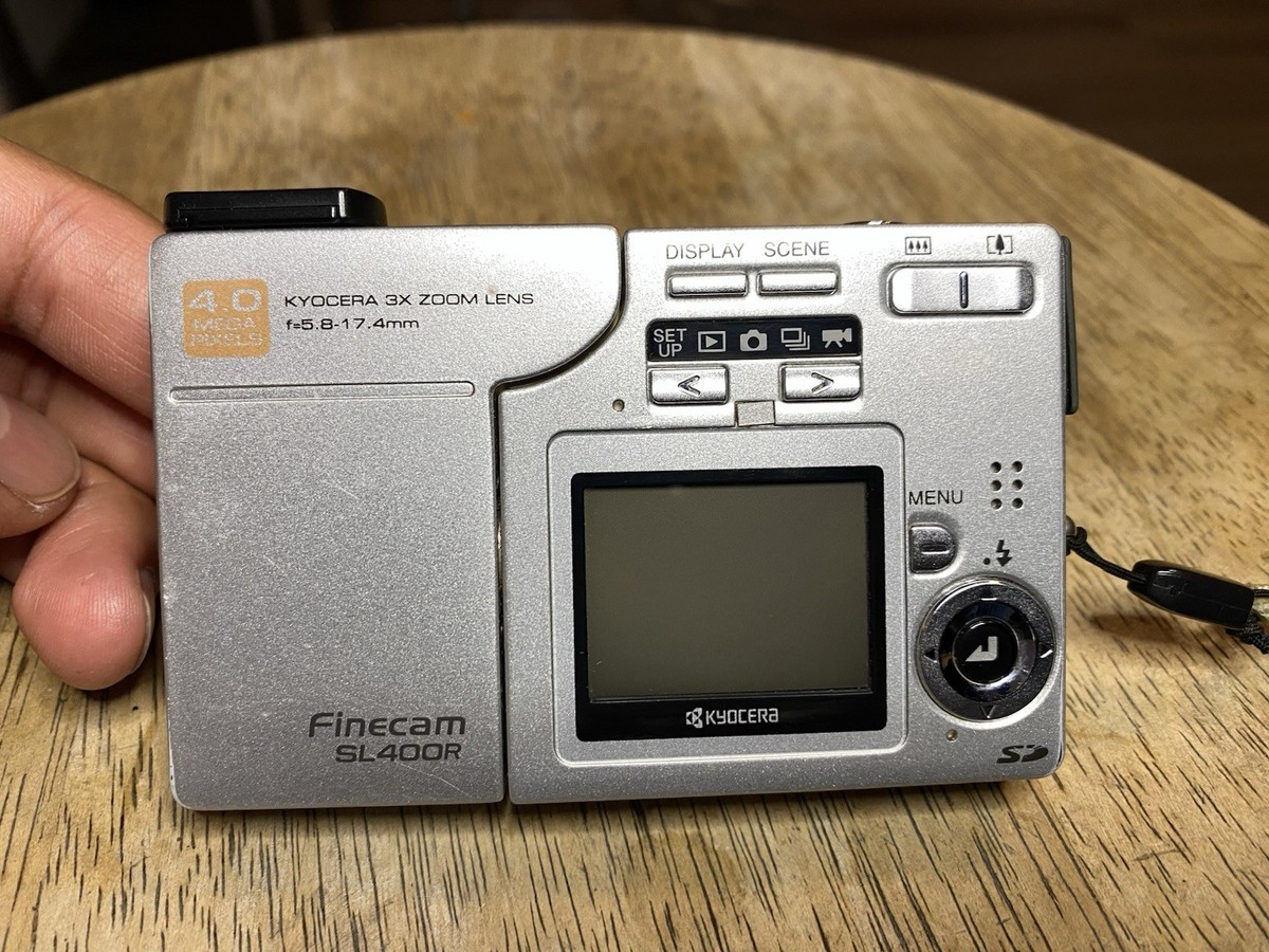 Kyocera Finecam SL400R Digital Camera, 4.0MP, Digital Camera 3x