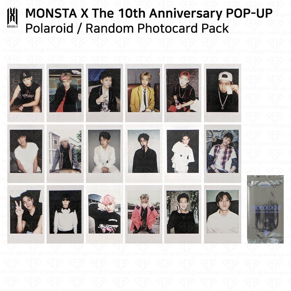 MONSTA X The 10th Anniversary POP-UP Monologue Official Polaroid