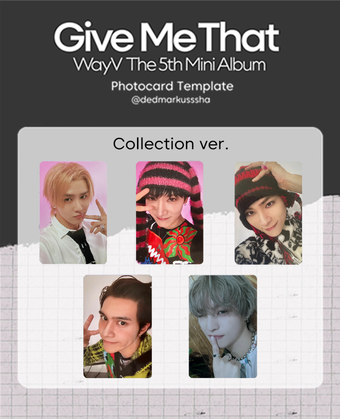 NCT WAYV 威神V THE 5TH MINI ALBUM GIVE ME THAT OFICIAL PHOTOCARD