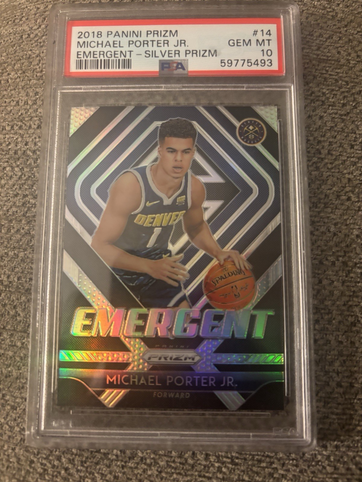 Michael Porter Jr. 2018 Prizm #14 Emergent - Silver Price Guide