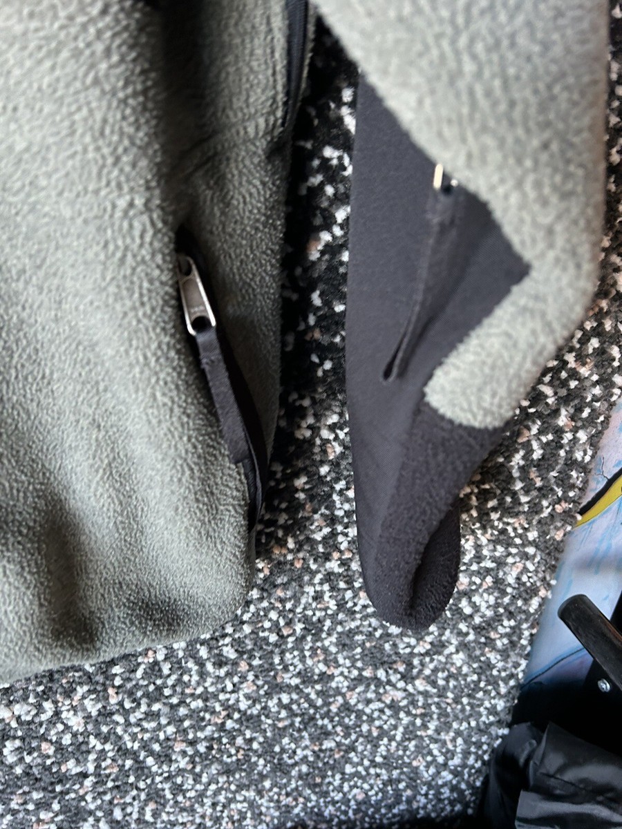 Vintage 90s Mountain Hardwear Made USA Gray Black Full Zip Jacket