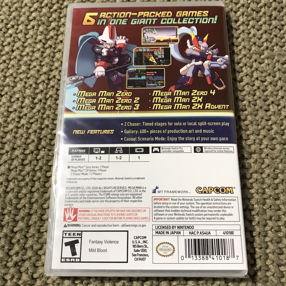 NEW Mega Man Zero/ZX -- Legacy Collection Edition (Nintendo Switch