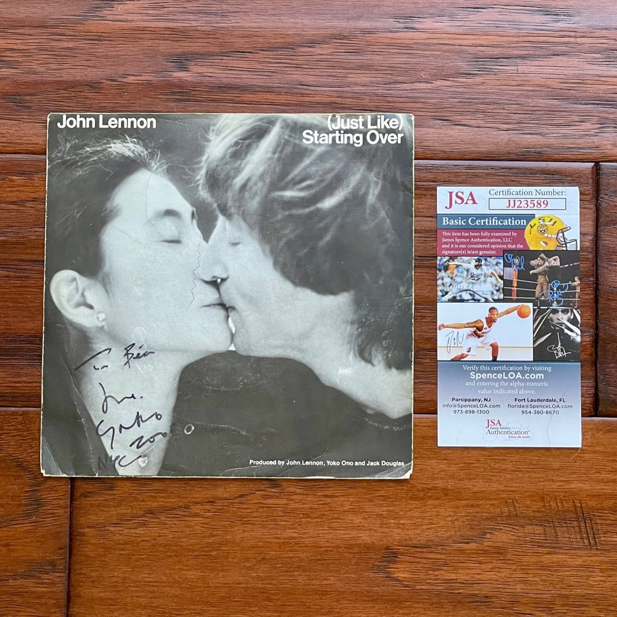 YOKO ONO * JSA * Autograph 