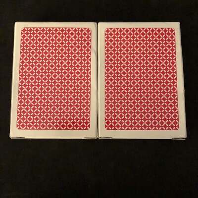 Vintage Playing Cards Dollar Tree 2 Decks Red - Rare & New | eBay