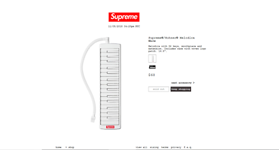 Supreme®/Hohner® Melodica (Wind Keyboard) FW18 2018 LIMITED