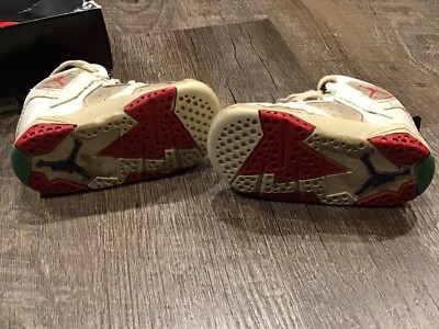 Vintage 1991 Nike Baby Air Jordan Shoes Red White Size 4 IOB | eBay