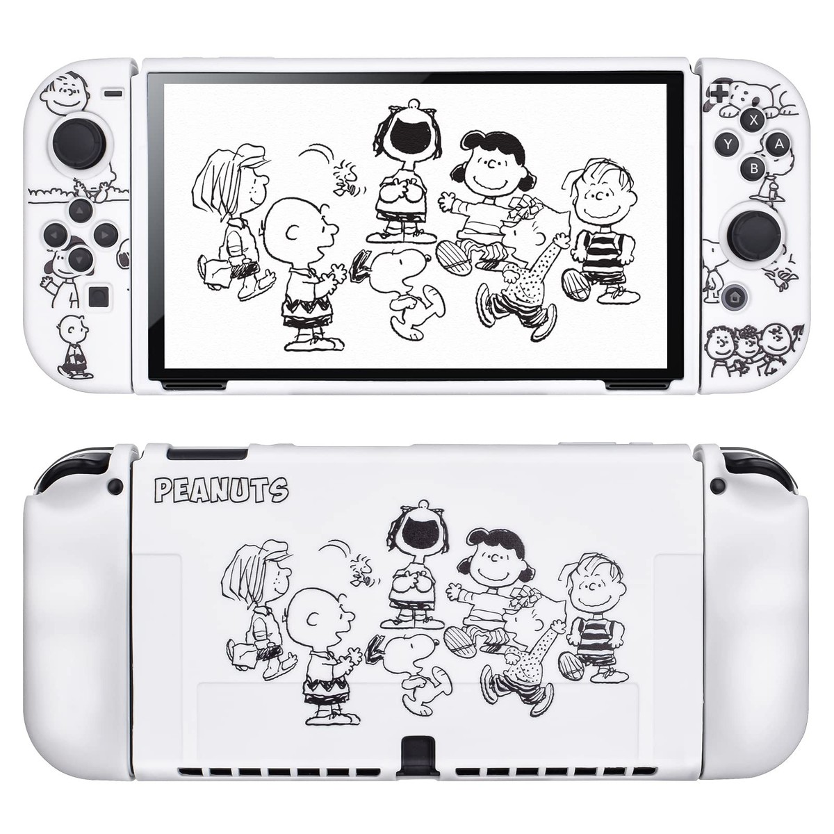 Dlseego Nintendo Switch OLED Cover TPU AB1293-B2 Black/White