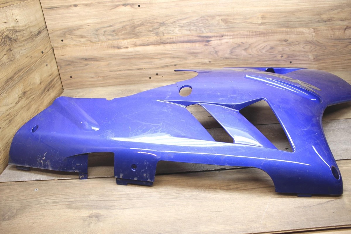 02-03 KAWASAKI ZX12R Zx1200r BLUE OEM RIGHT LOWER MID UPPER SIDE