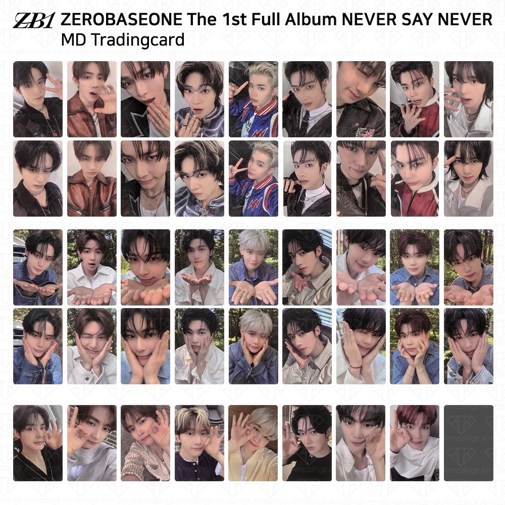 ZEROBASEONE ZB1 1st Album Never Say Never Official MD Trading Card