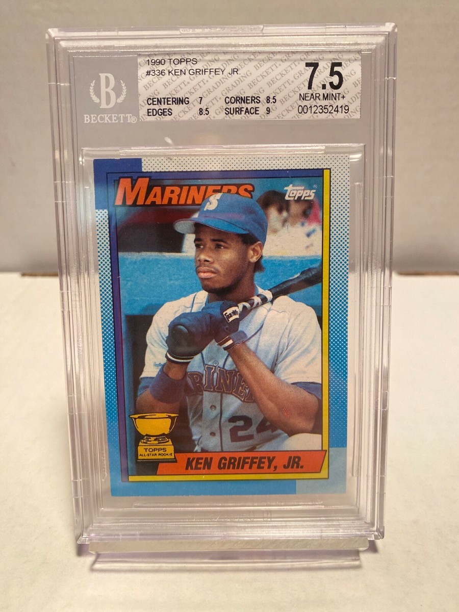 1990 Topps Ken Griffey Jr. Rookie Card Error/Bloody Scar # 336 BGS