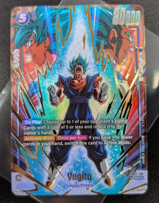 Vegito SCR FB02-139 Secret Rare Alternate Art Dragon Ball Fusion