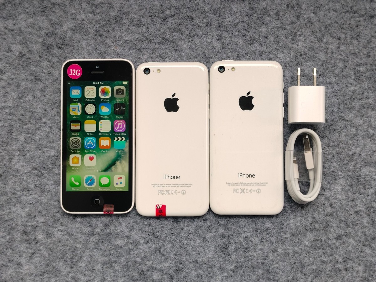 9/10 Good&Original Apple iPhone 5c White 8/16/32GB Factory
