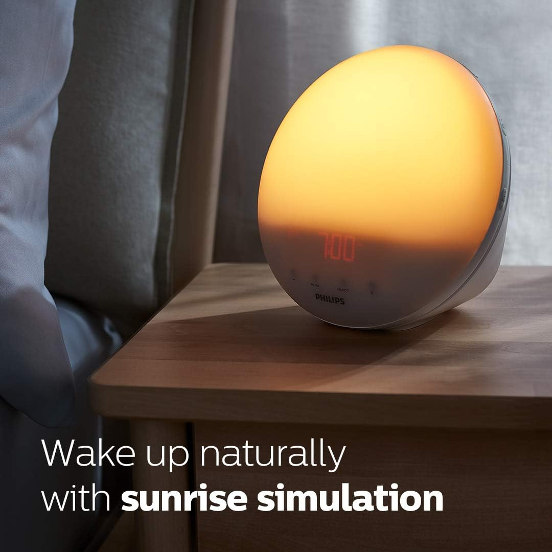 Philips SmartSleep Wake-Up Light HF-3520 Colored Sunrise Sunset