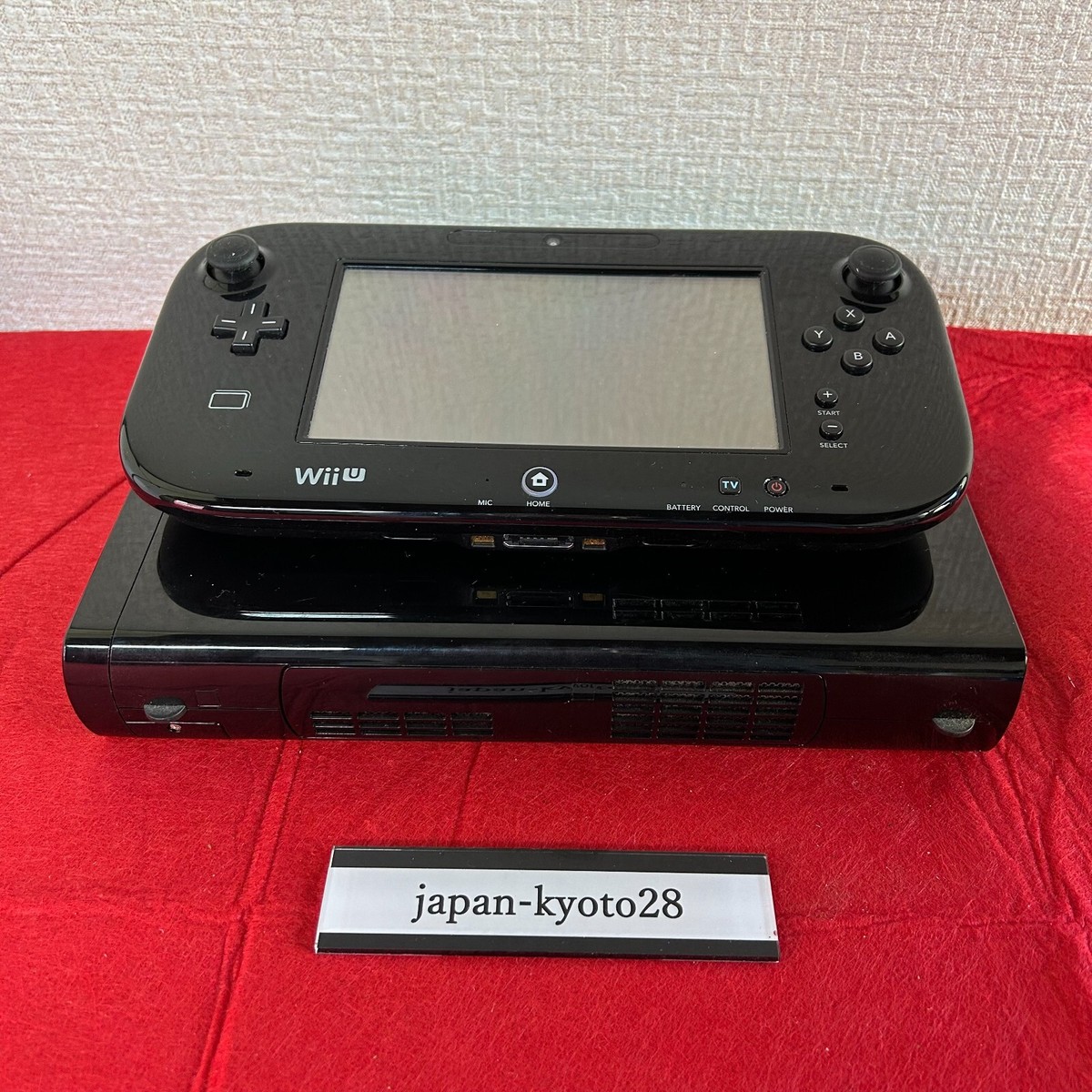 Nintendo Wii U Console 32GB Game Gamepad Black JP Ver. From Japan