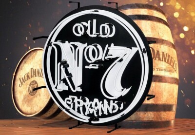 Jack Daniels Old No. 7 Brand Neon Sign - Lives Here - 24