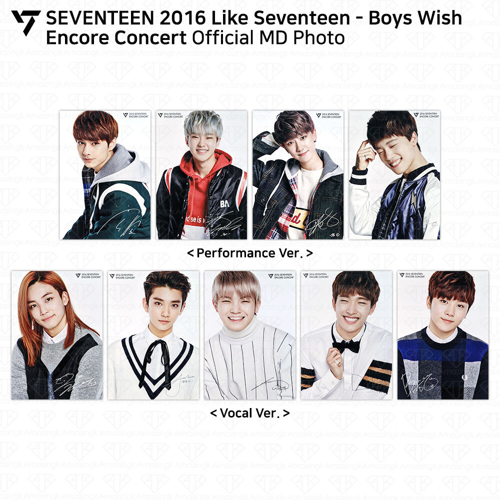 SEVENTEEN 2016 Like Seventeen Boys Wish Encore Concert Official MD