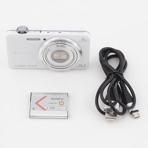 Sony Digital Camera DSC-WX60 Cyber Shot White 8.0x 16.2MP Compact