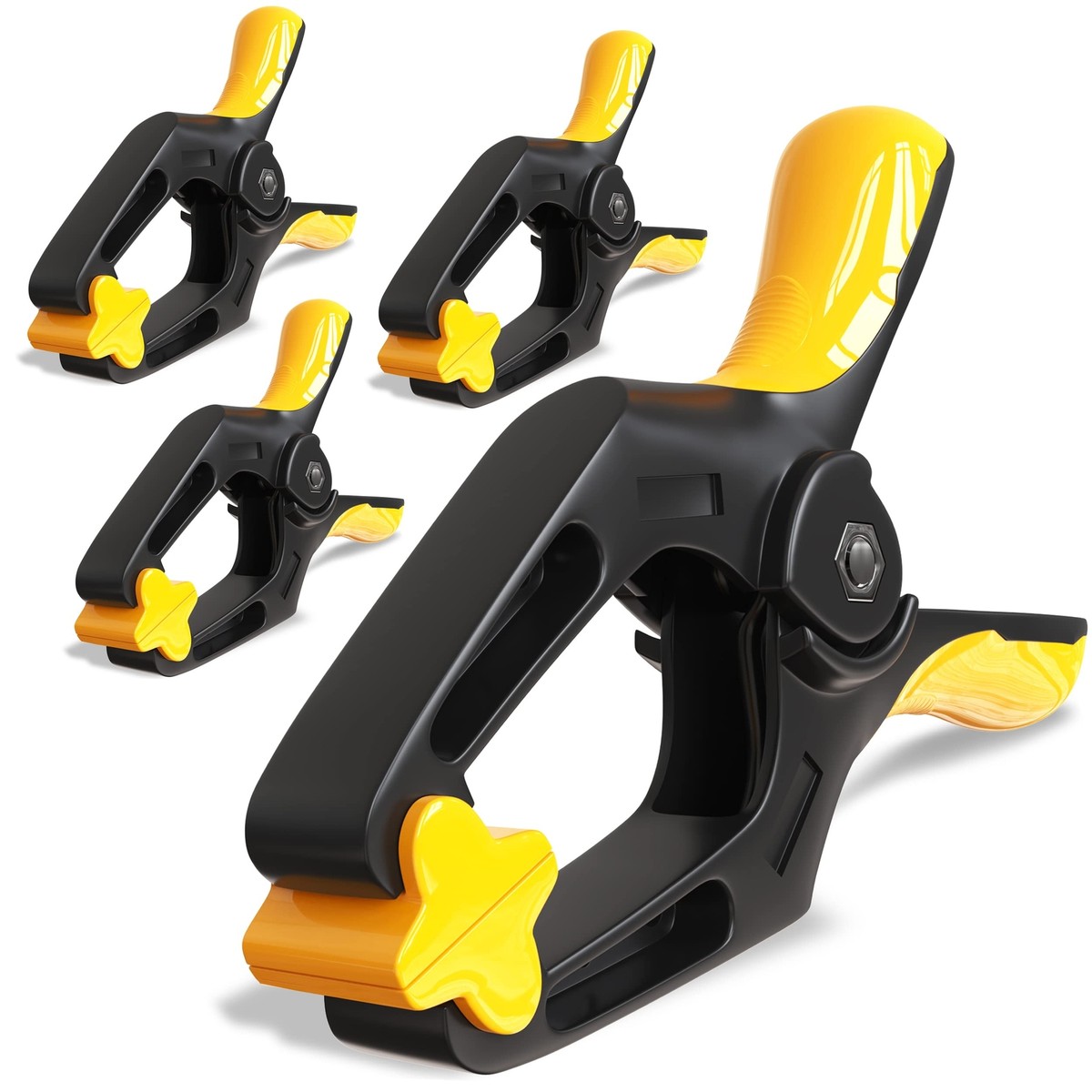 6 Inch Spring Clamps Heavy Duty 4 Pack Large Plastic Clamps For