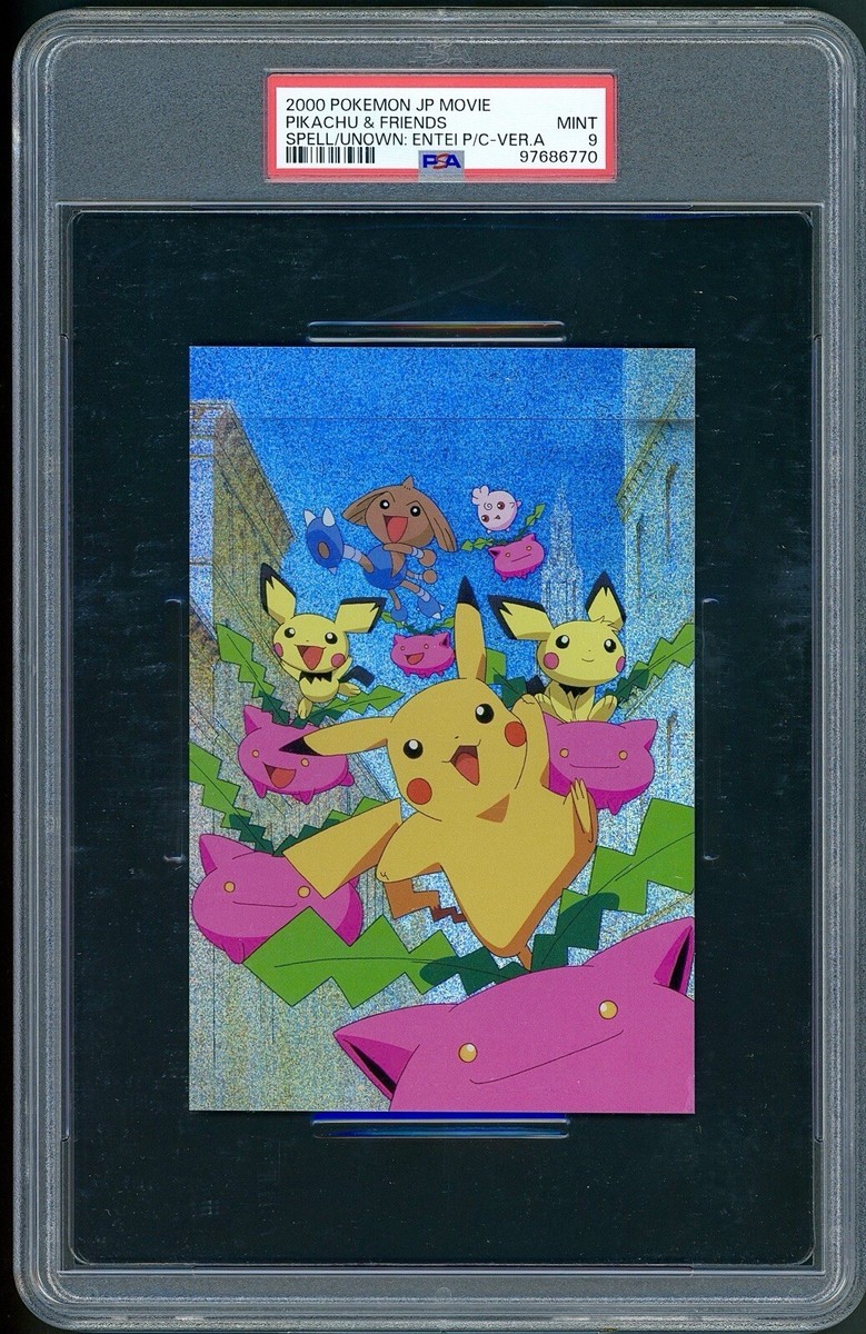 PSA 9 Pichu Pikachu 2000 Pokemon Japanese the Movie: Spell of the