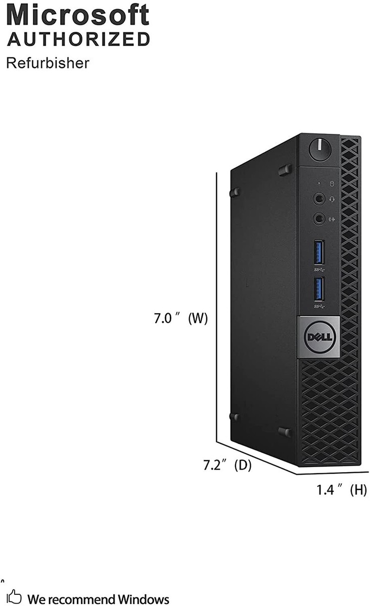 Dell Optiplex 3040 Micro Mini PC i7-6700T 16GB Ram 512GB SSD Win11