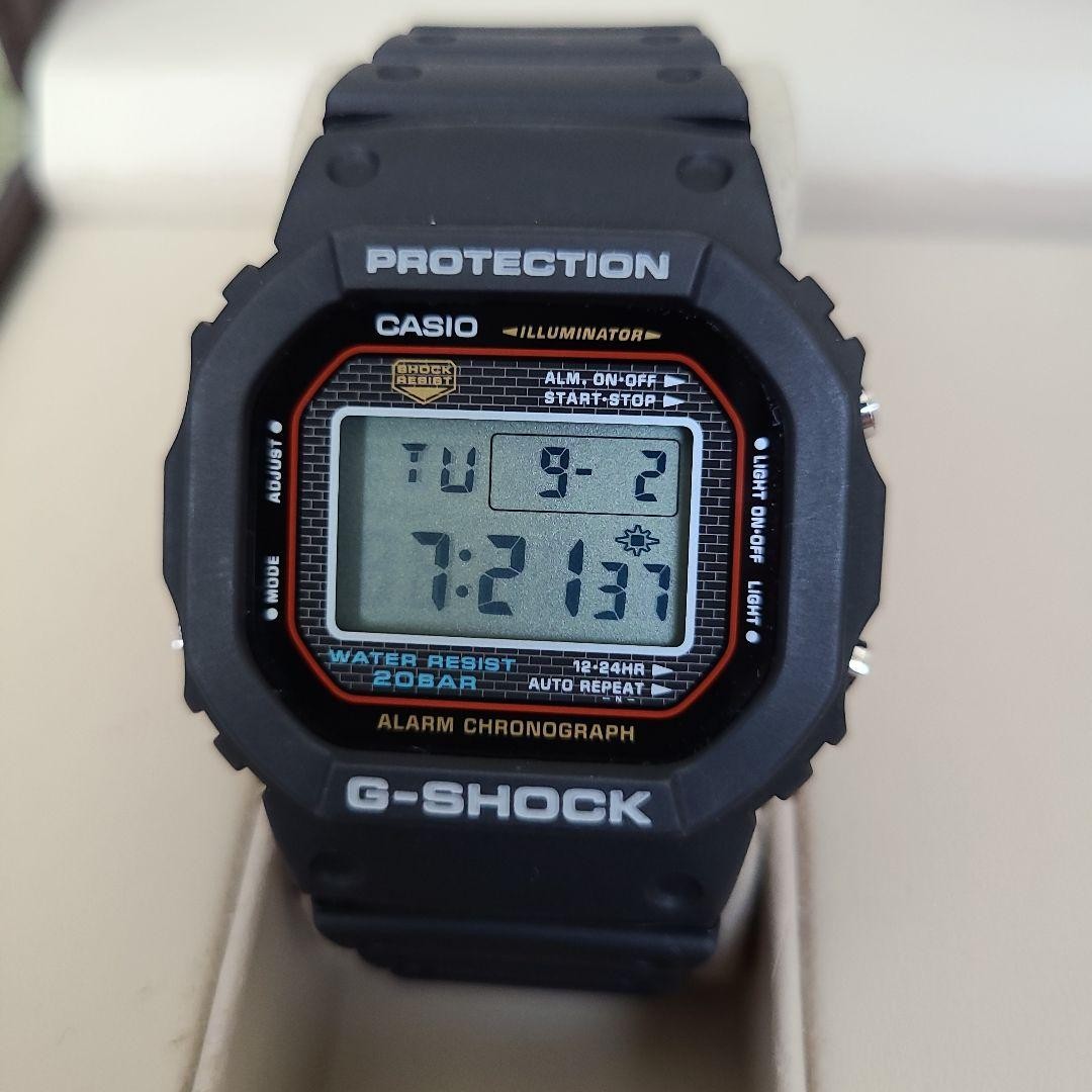 Casio G-Shock DW-5000 Black Screw Back Men's Digital Watch