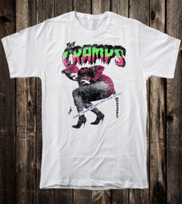 Retro Tee T Shirt 100% Cotton 80's Punk Style The Cramps Pussy Do