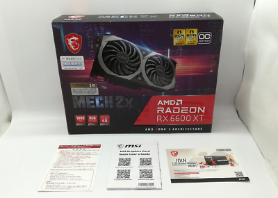MSI Radeon RX 6600 XT MECH 2X 8G OC Graphics Board VD7841 Black | eBay