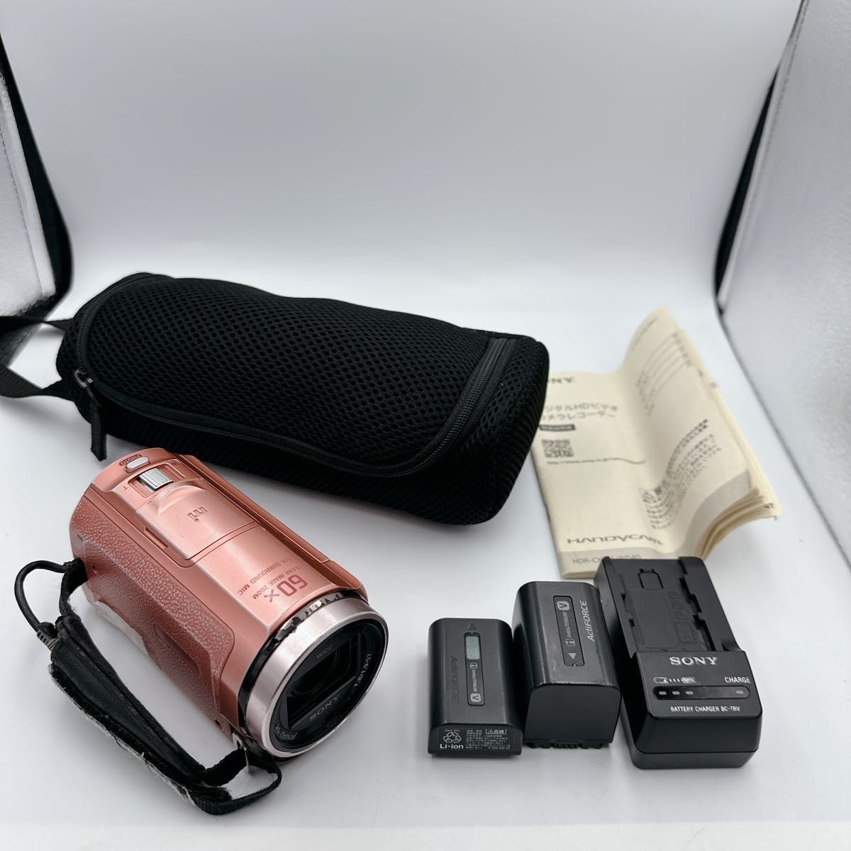 SONY Handycam HDR-CX535 Pink Digital HD Video Camera Recorder From