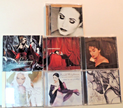 Sarah Brightman 7 CD lot; Eden, Classics, Symphony, Time to Say
