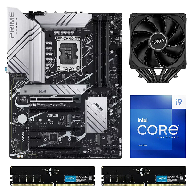 Intel Core i9-13900K / 64GB DDR5 / ASUS Prime Z790-P motherboard