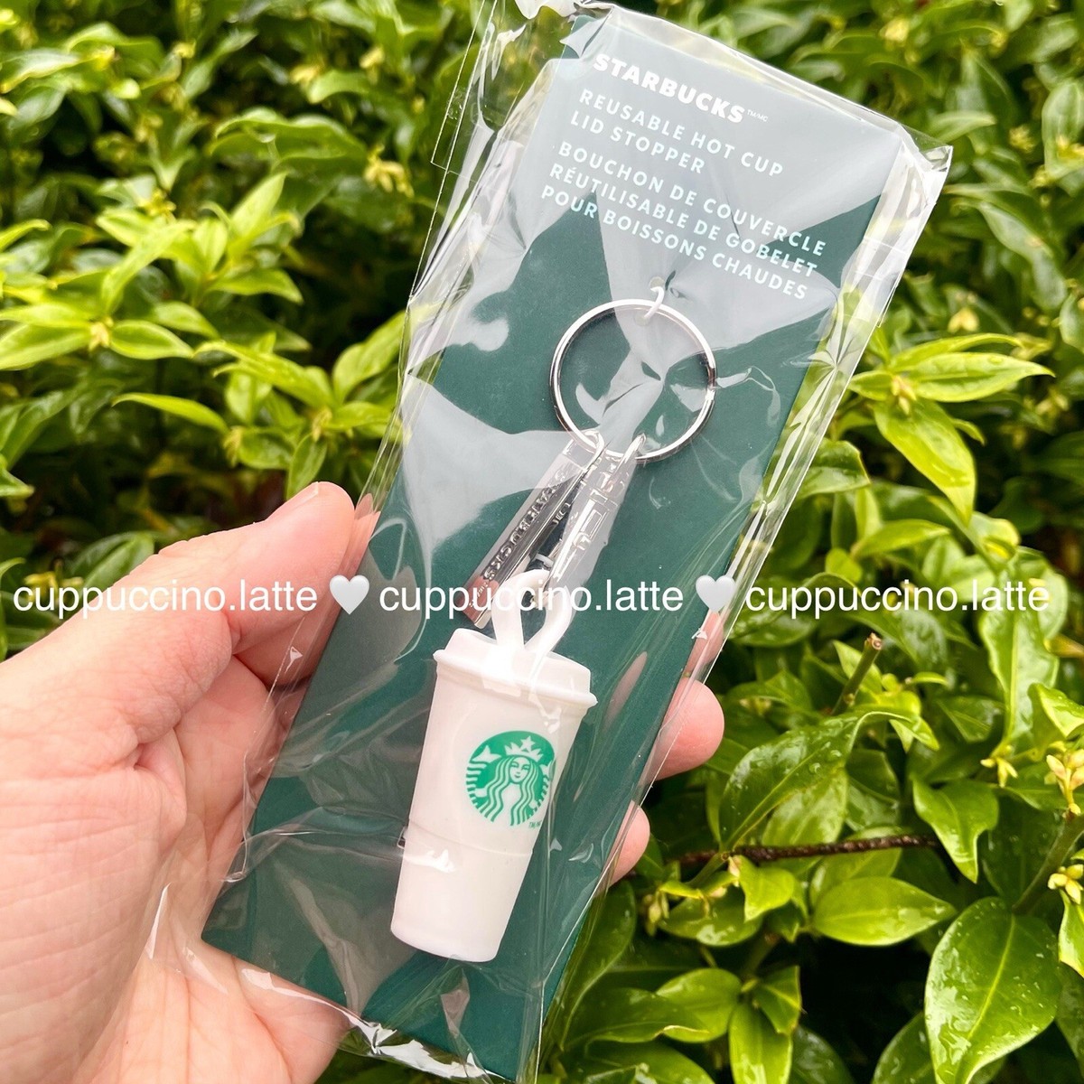 NWT Starbucks 2025 White Siren Hot Cup Coffee Silicone Stopper