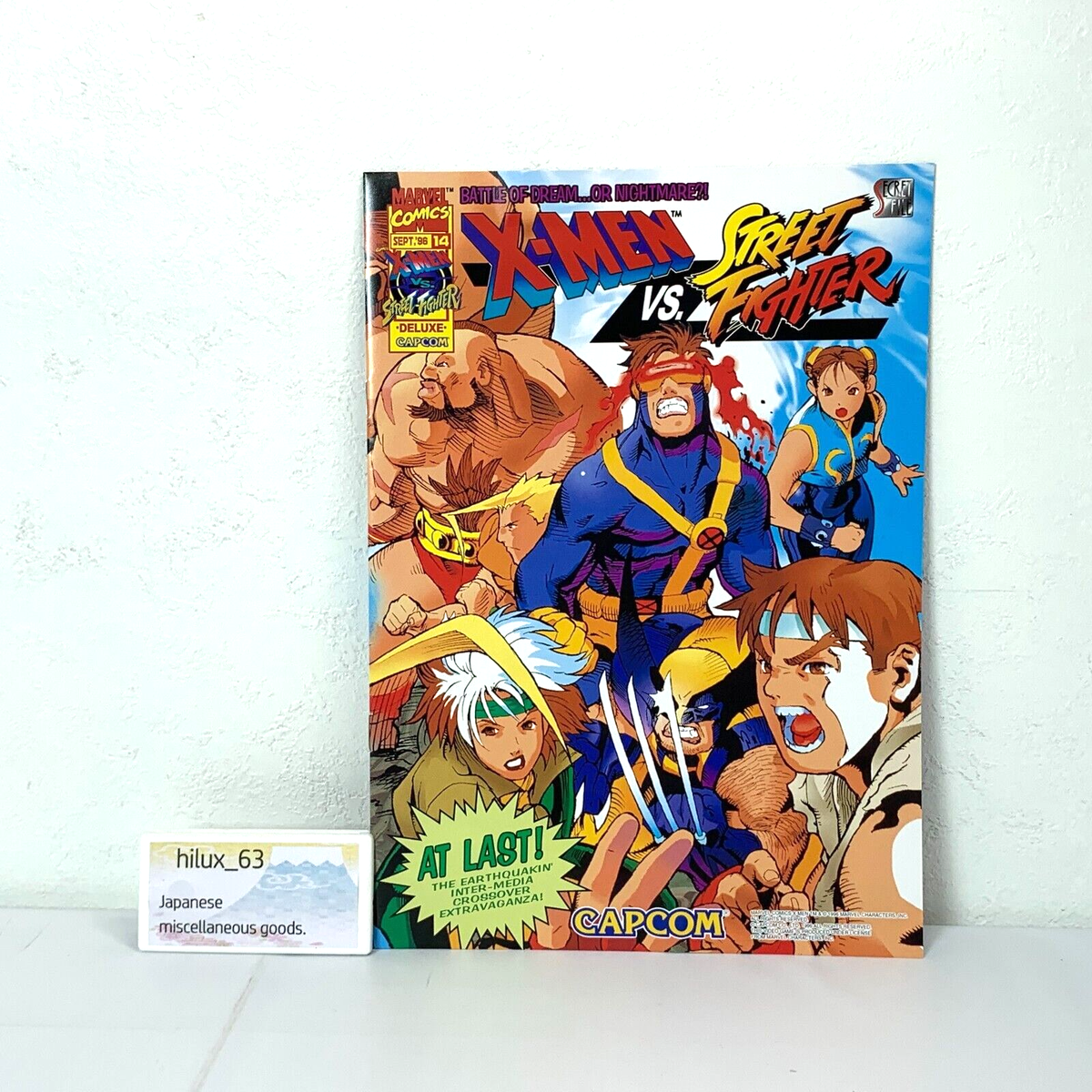 CAPCOM Secret File #14 X-MEN vs. STREET FIGHTER arcade game Fan