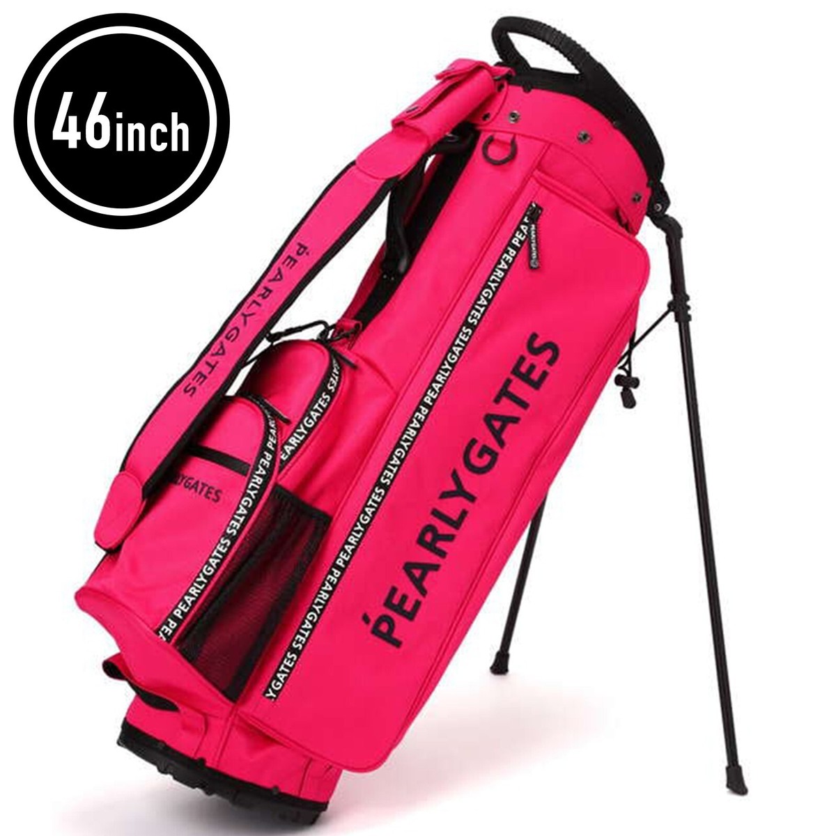 PEARLY GATES LIMITED Lightweight Stand Type Caddy Bag 46inch Pink