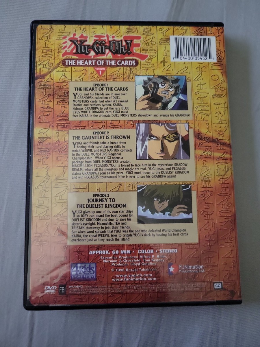 Yu-Gi-Oh: Vol. 1 - Heart of the Cards (DVD) yugioh anime tv show