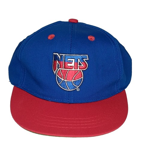 Vintage 90s Sports Specialties New Jersey Nets Twill Blue SnapBack