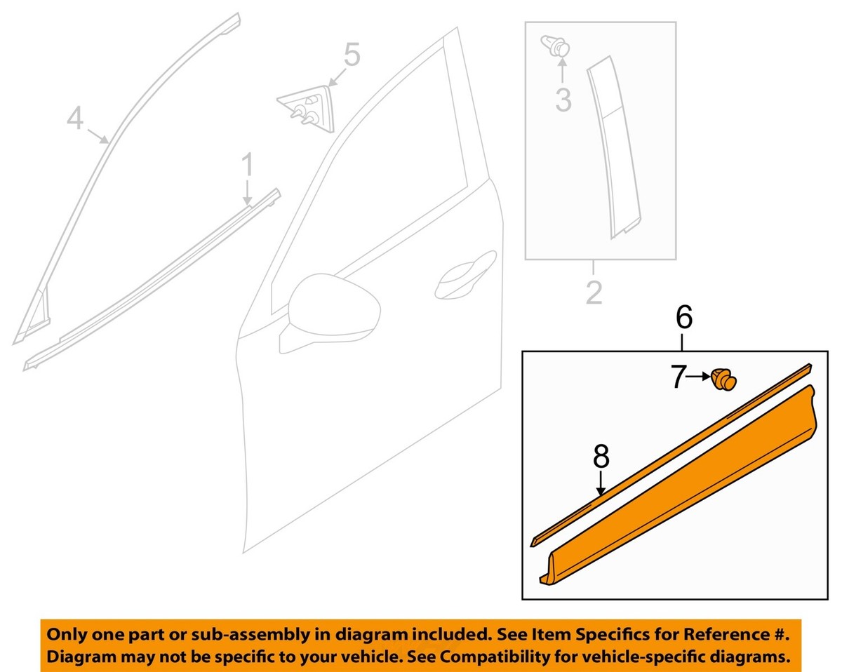 MAZDA OEM 13-16 CX-5 Front Door-Lower Molding Trim ***Right