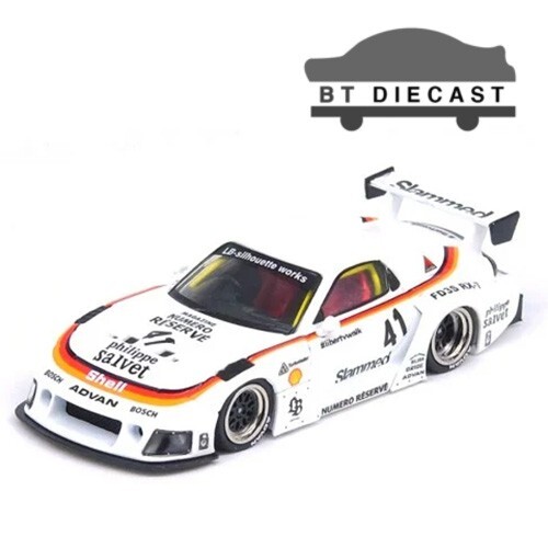 INNO 64 MAZDA RX-7 FD3S LBWK LB-SUPER SILHOUETTE #41 1/64 WHITE