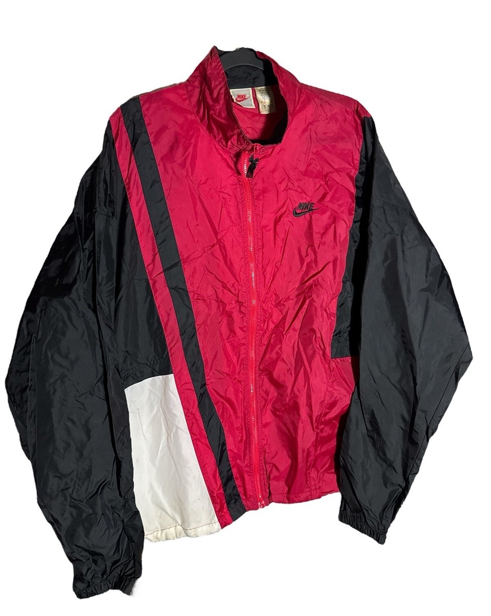 Nike Vintage 90's Jacket Men's Size XL Red, White, Black Color