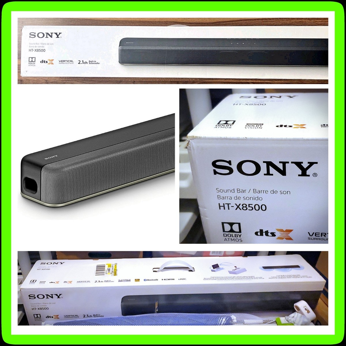 Sony Ht-x8500 Sound Bar 4k HDR Bluetooth for sale online | eBay