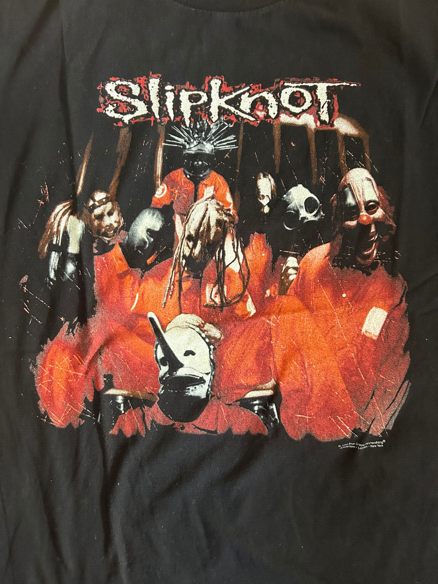 Original VTG Slipknot T Shirt Metal 1999 Blue Grape NuMetal XL No