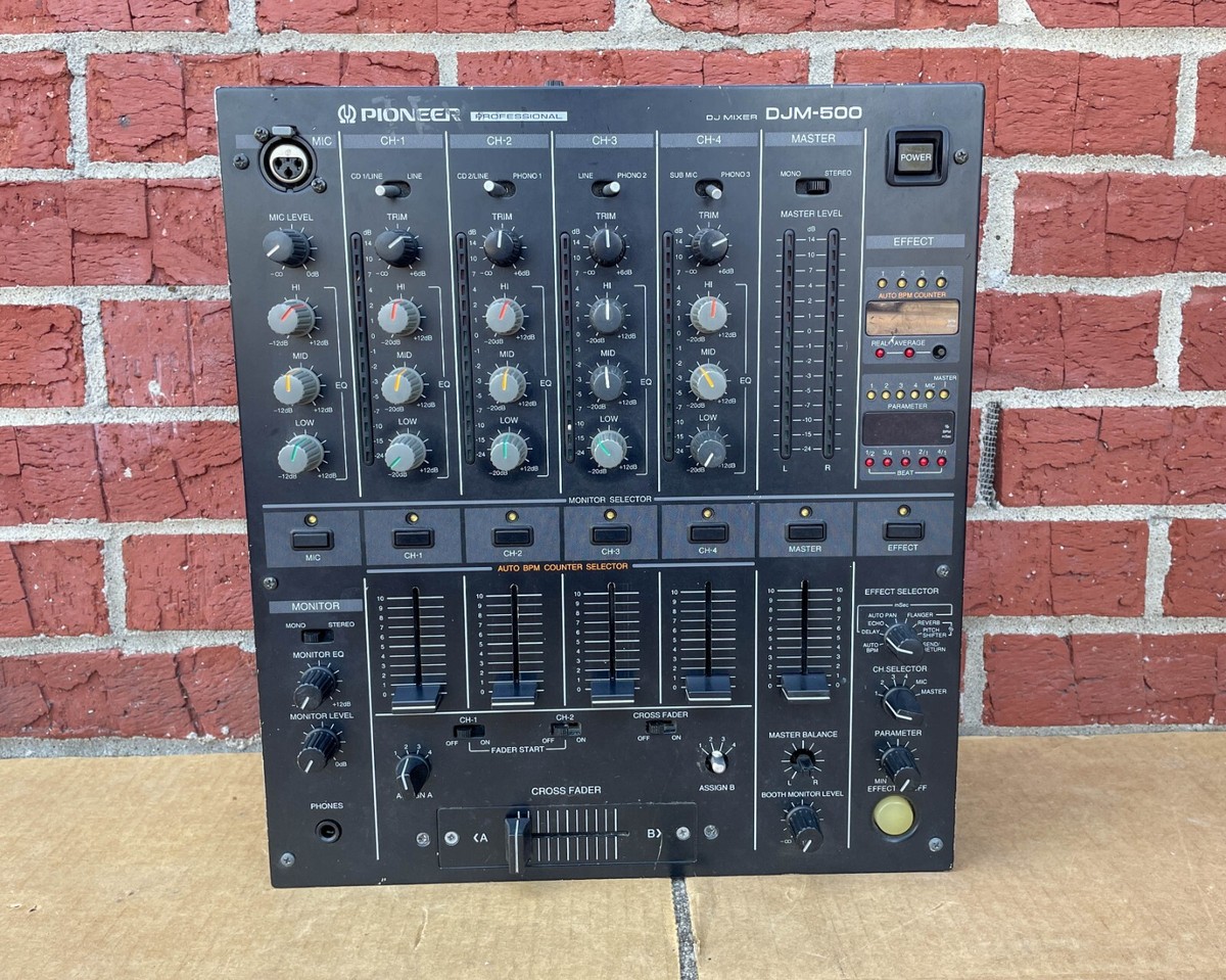 Pioneer DJM500 4-Channel Performance Mixer Black as-is | eBay
