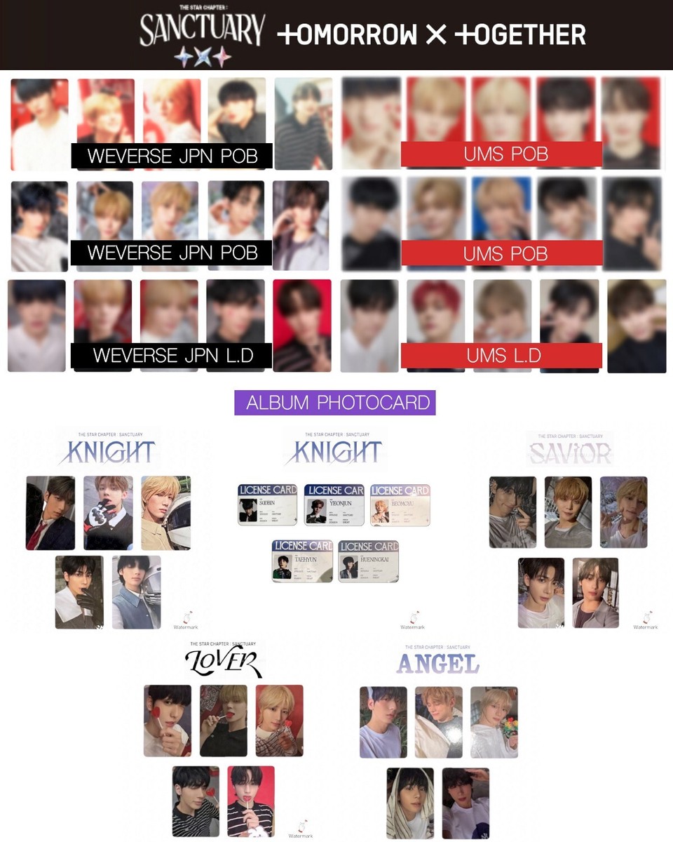 TXT THE STAR CHAPTER SANCTUARY ALBUM JAPAN POB LUCKY DRAW