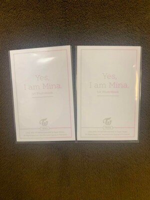 TWICE Yes I am Mina Gray Version Bonus Limited Photocard 2Types