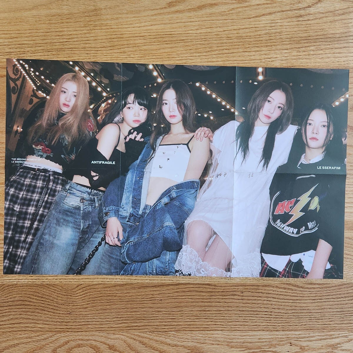 Group Official Folding Poster Le Sserafim 2nd Mini Album