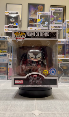 Funko POP Venom On Throne 965 GITD Exclusive Funko POP Marvel Glow
