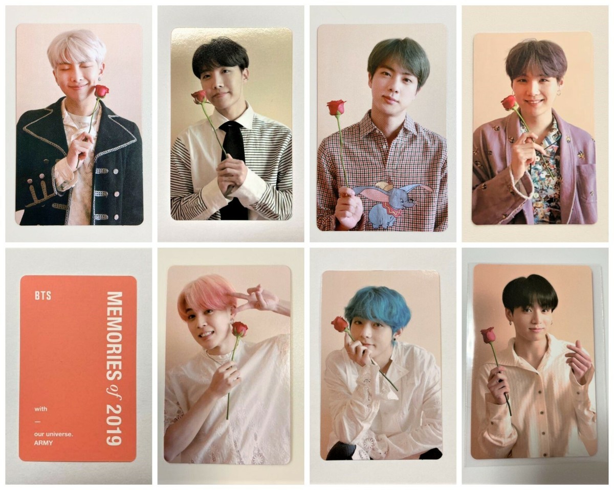 BTS Bangtan Memories of 2019 DVD Limited Official Photocard Photo