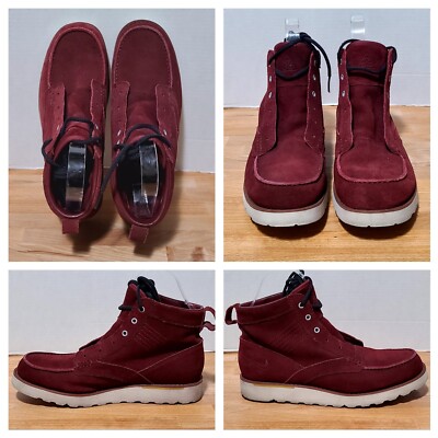 Nike ACG Kingman Suede Leather Boots 525387-667 Men's Sz 12 Red